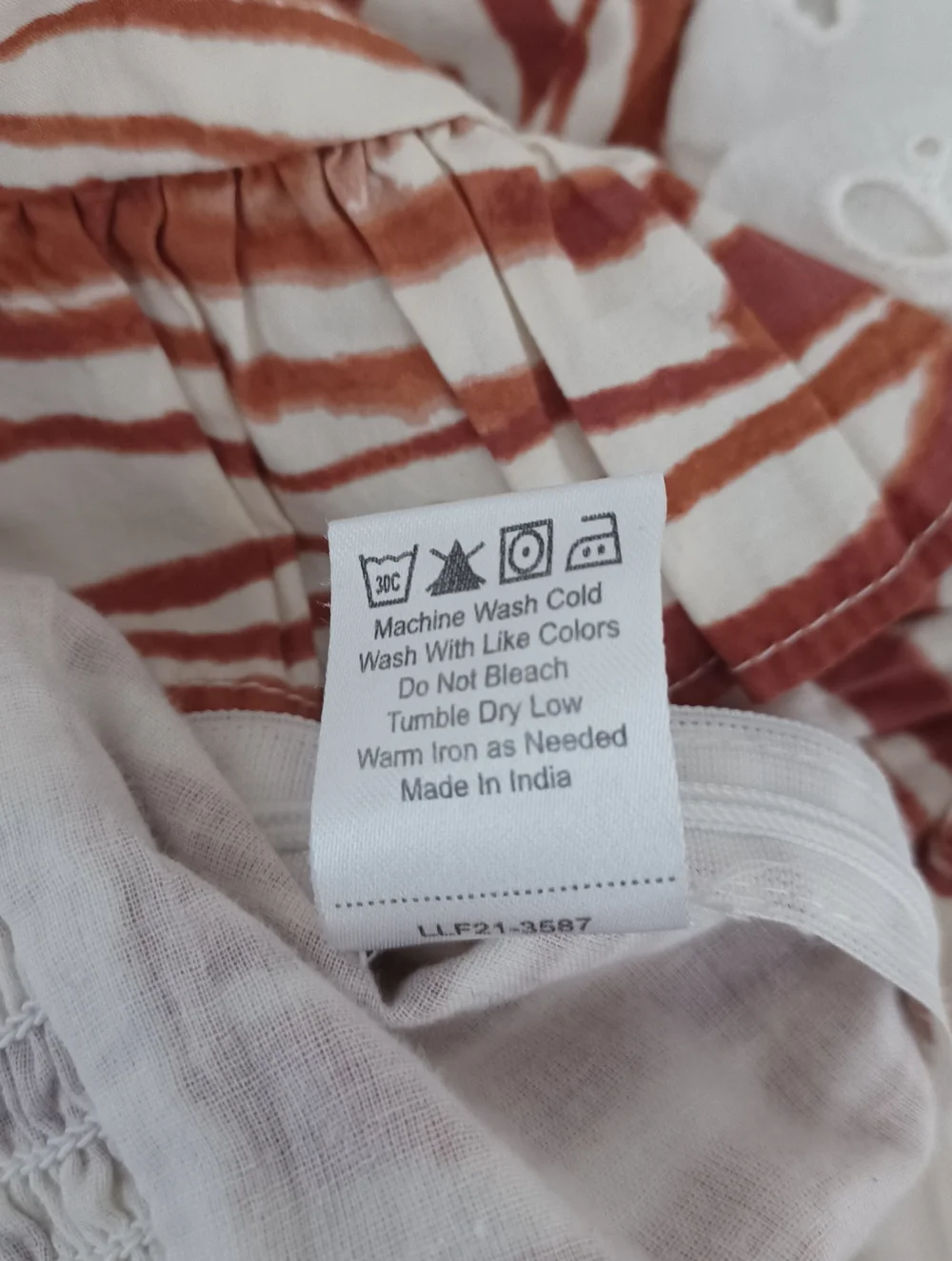Anthropologie Love the Label Smocked Eyelet Puff Sleeve Blouse Zebra Print